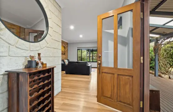 Patio and Entrance hallway