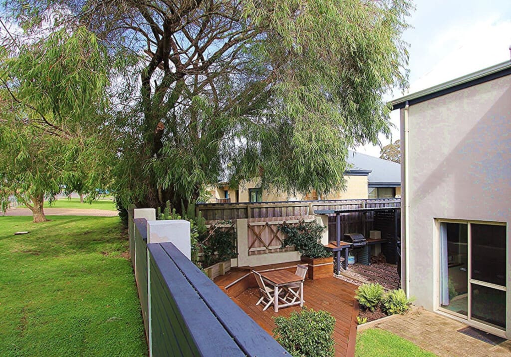 Garden and seating area