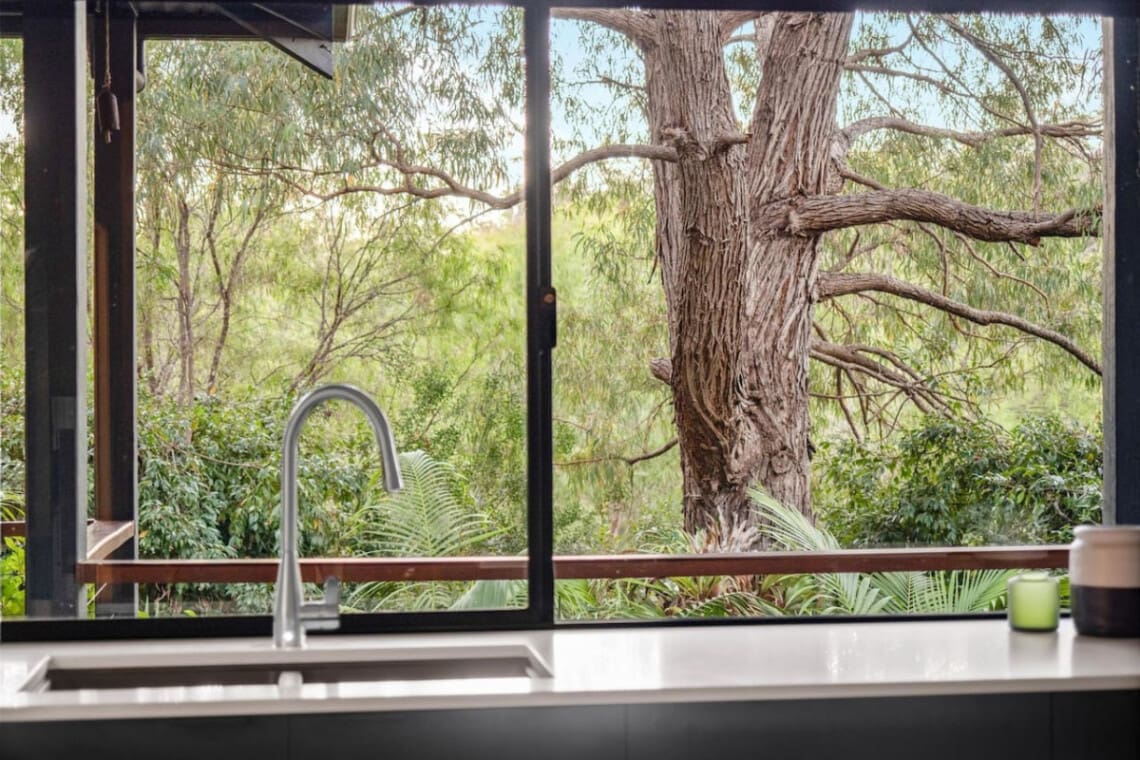 Kitchen and Garden View