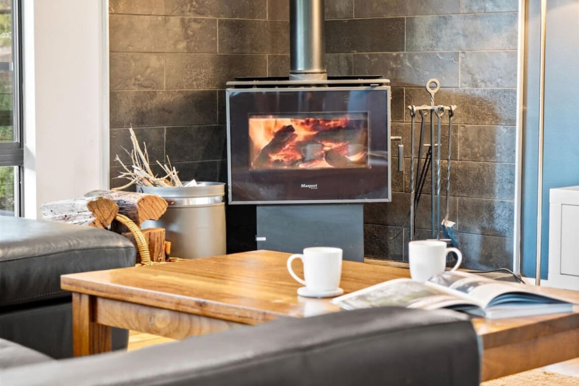 Pot belly fireplace