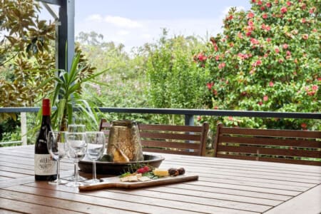 Balcony/Terrace, Seating area and Garden view