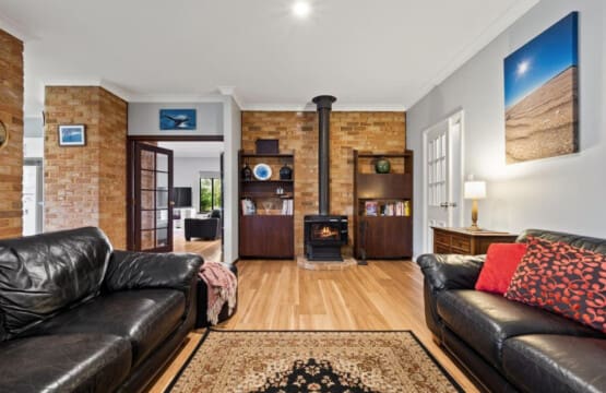 Living room and Fireplace