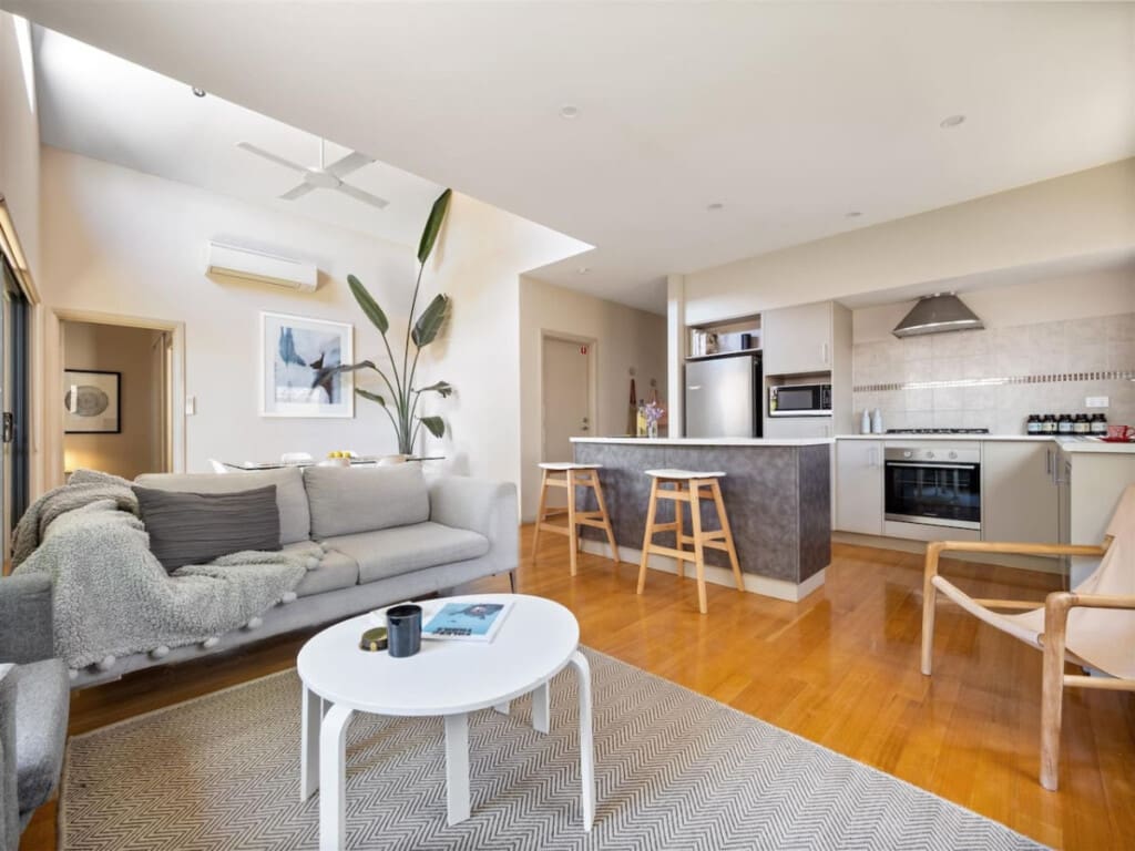 Living room and Kitchen