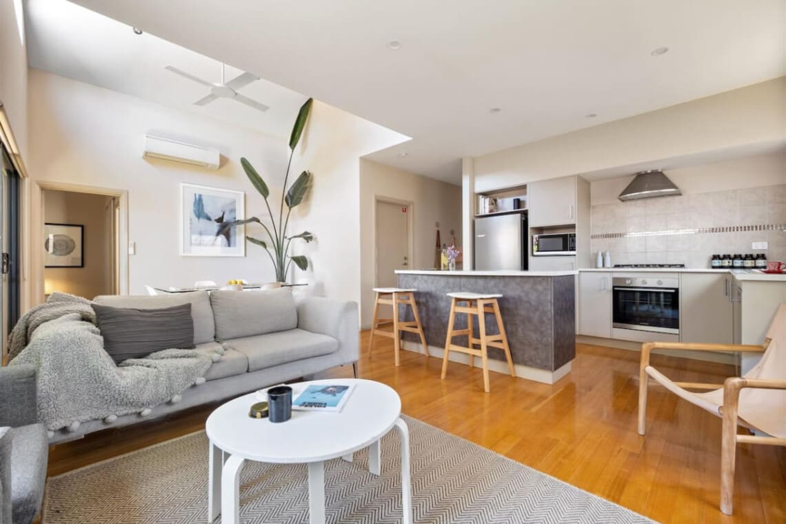 Living room and Kitchen