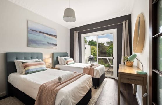 Bedroom 3 - 2 Single beds and Garden view