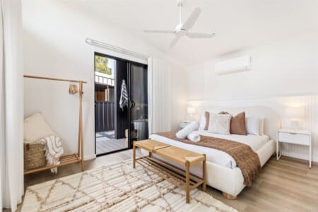 Main Queen bedroom leading to Outdoor Bath