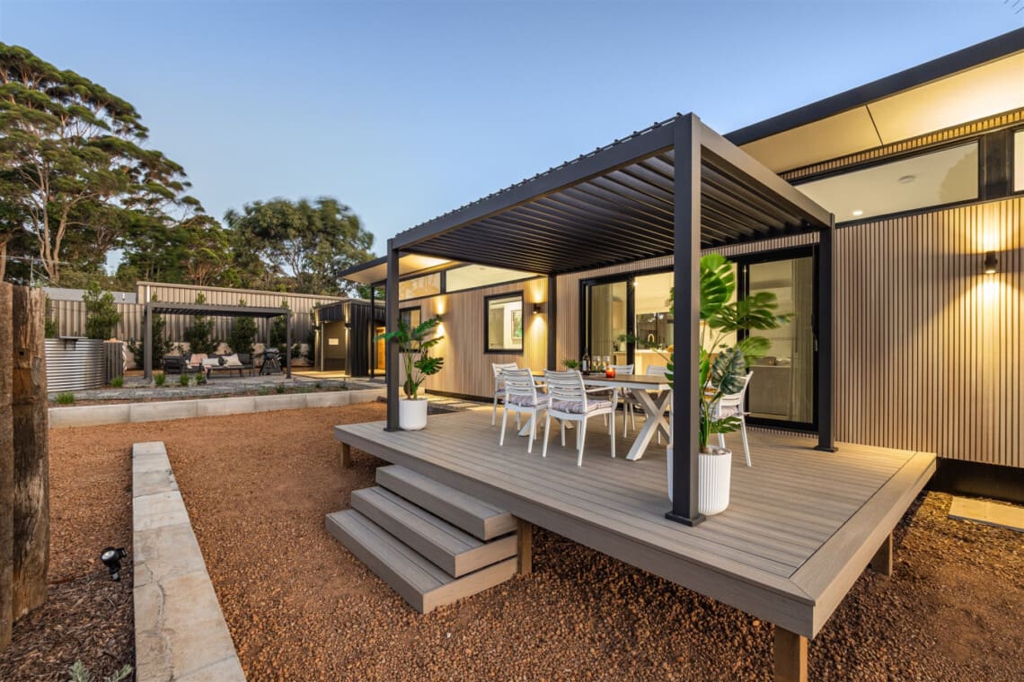 Dining Deck and Garden Views