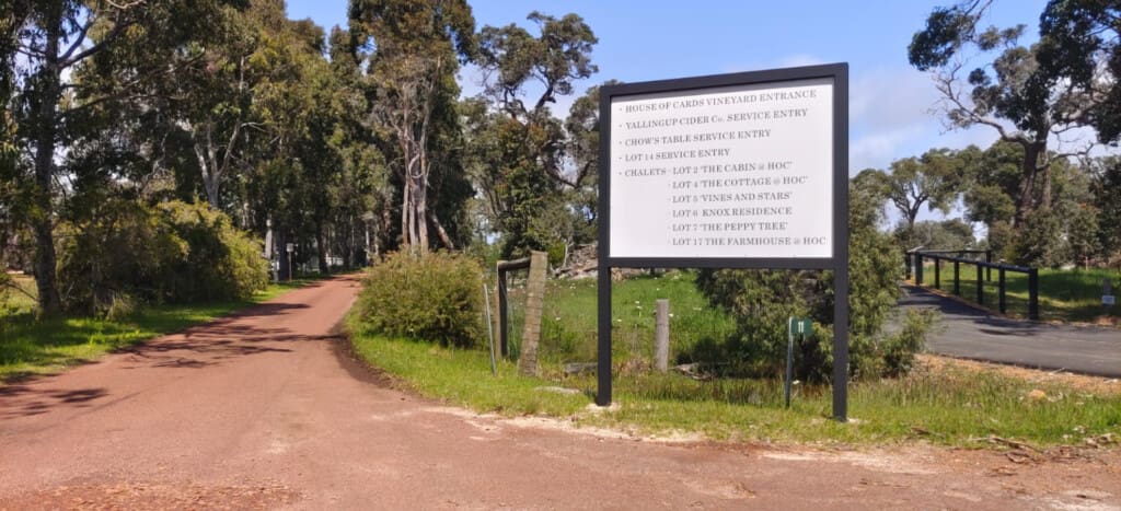 Property Road Entry Sign