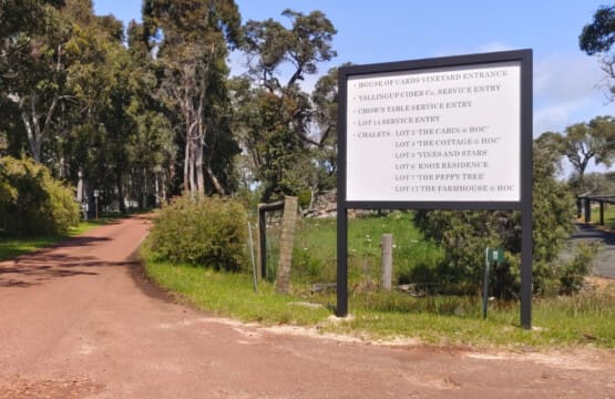 Property Road Entry Sign
