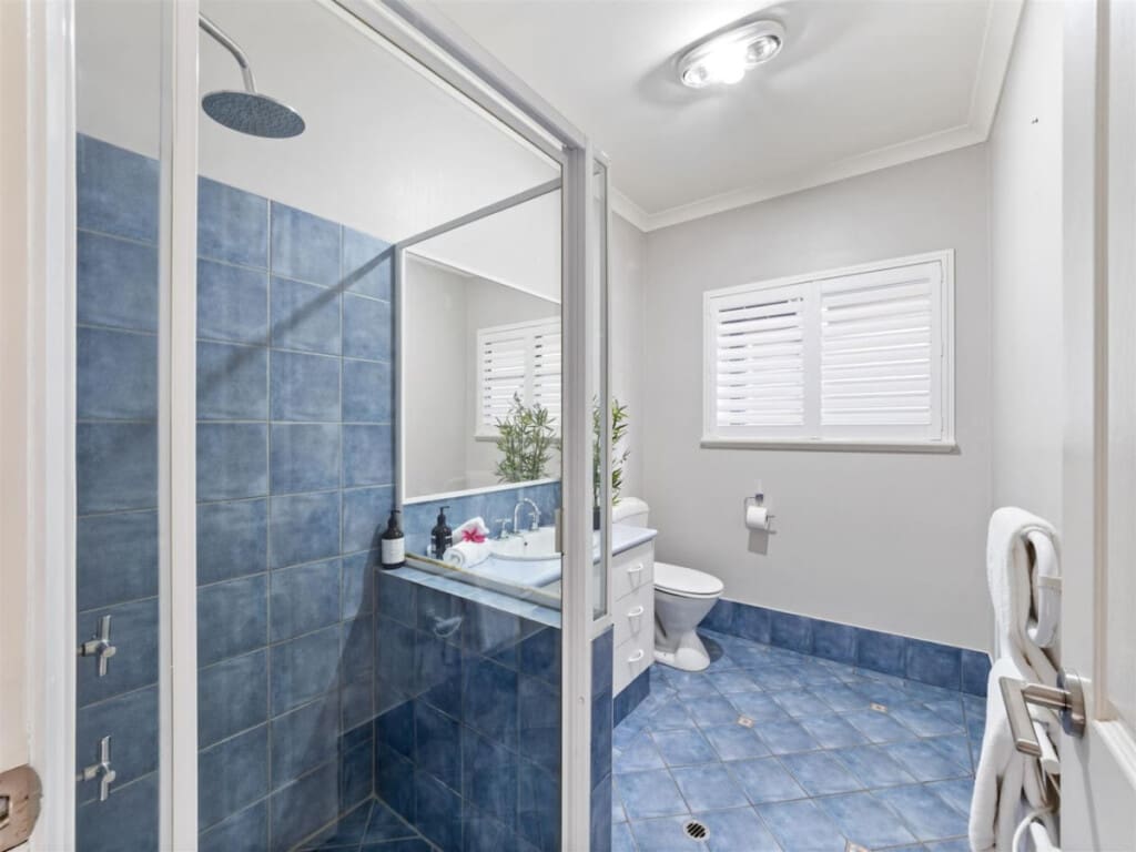Shower and toilet