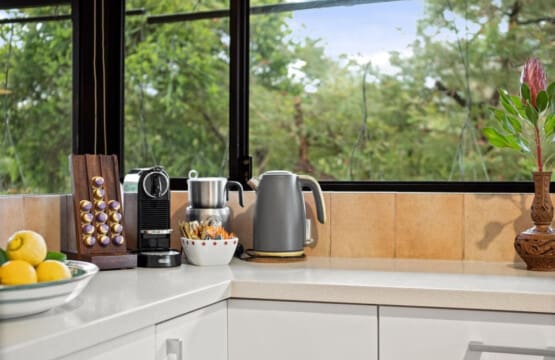 Kitchen with Garden view