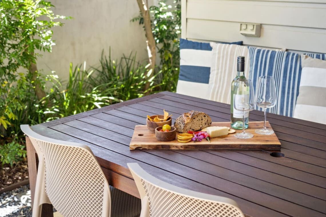 Garden and Seating area