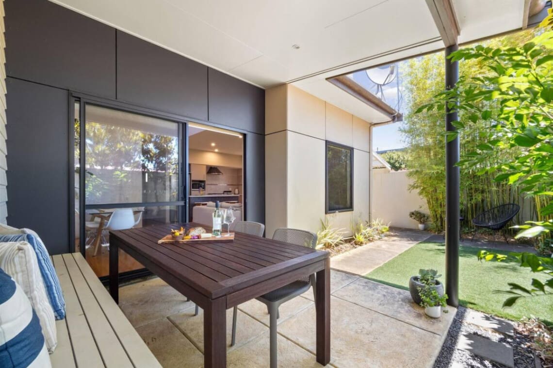 Garden and Seating area