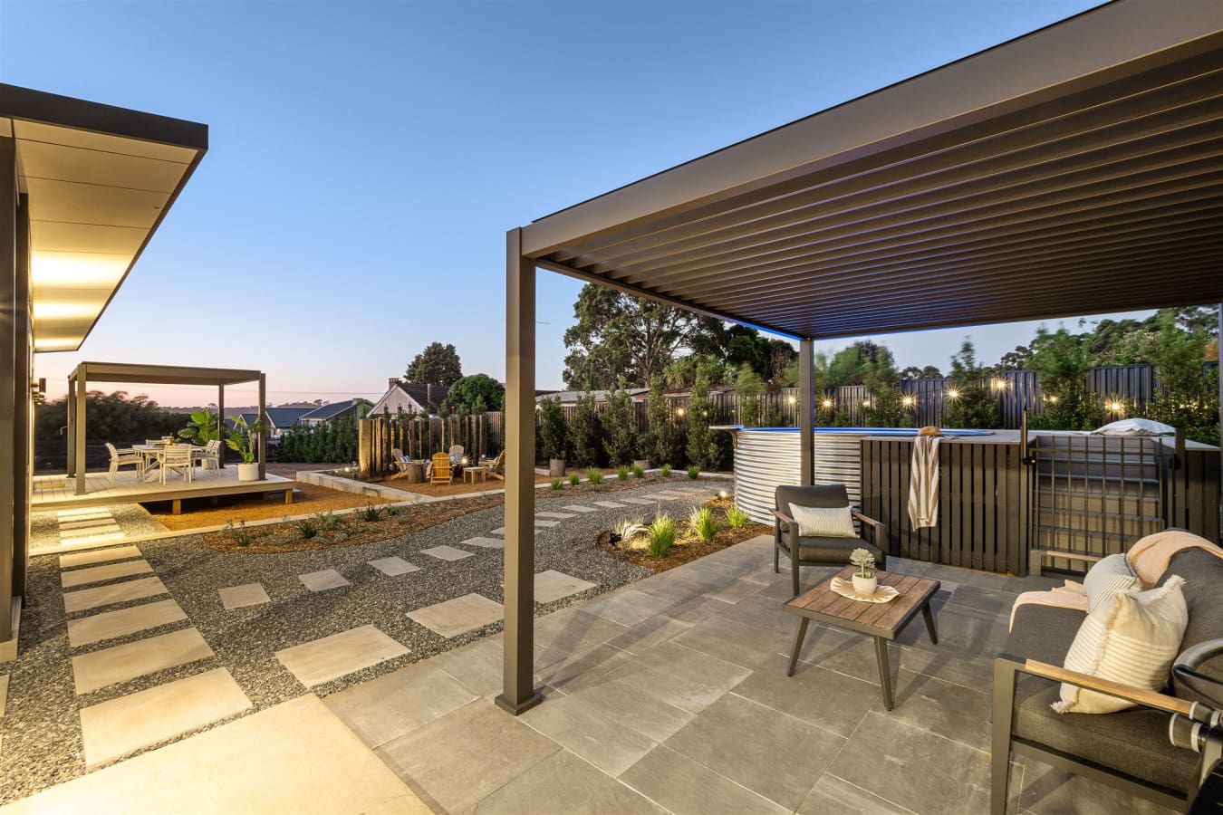 BBQ Terrace and Garden View