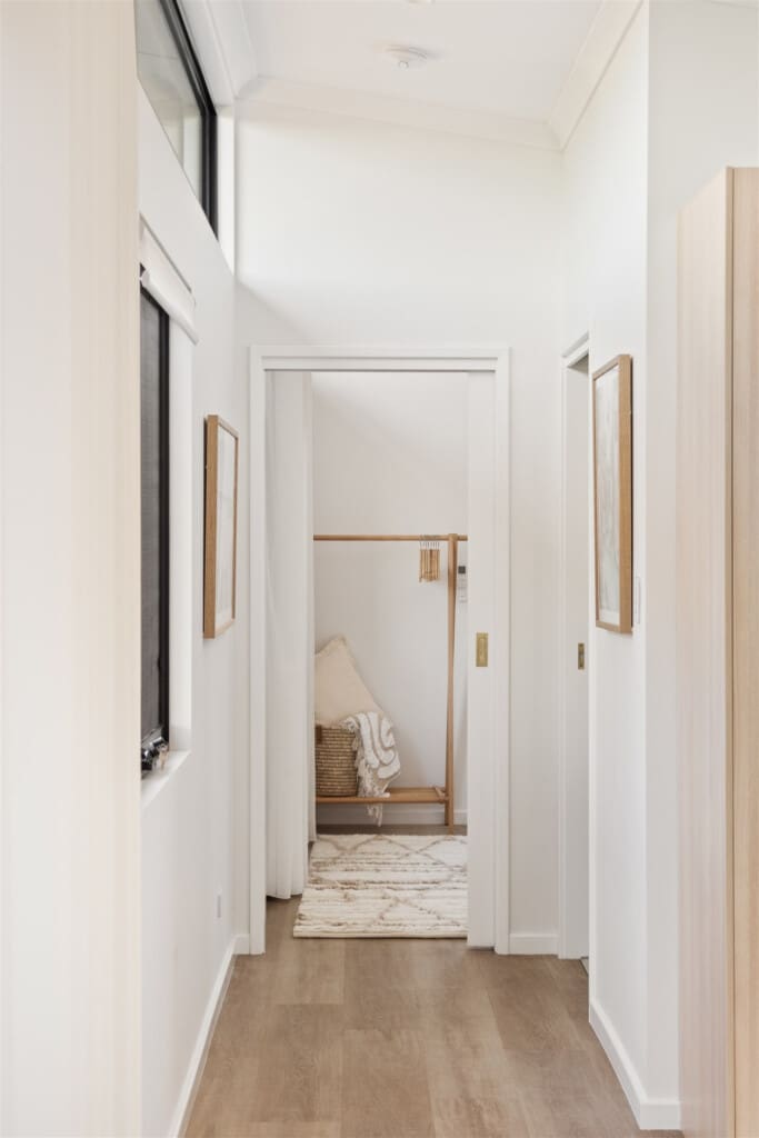 Hallway leading to main bedroom