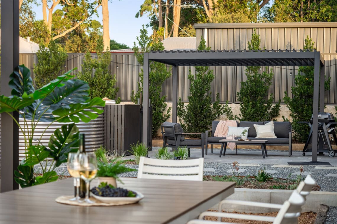 View to BBQ Terrace from the Dining Deck
