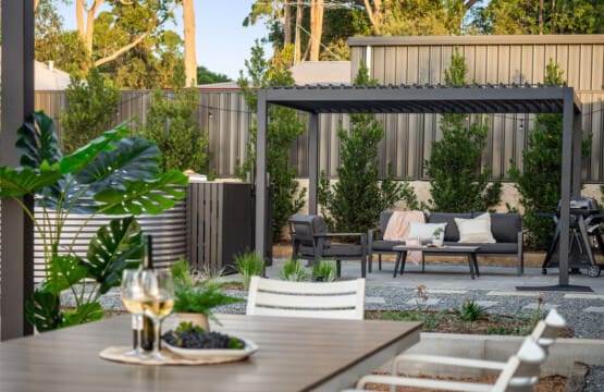 View to BBQ Terrace from the Dining Deck