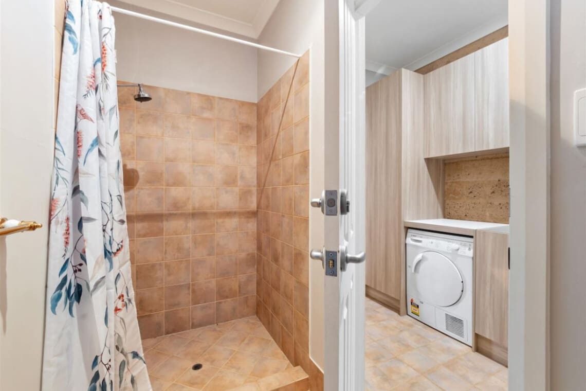 Shower and Laundry Room