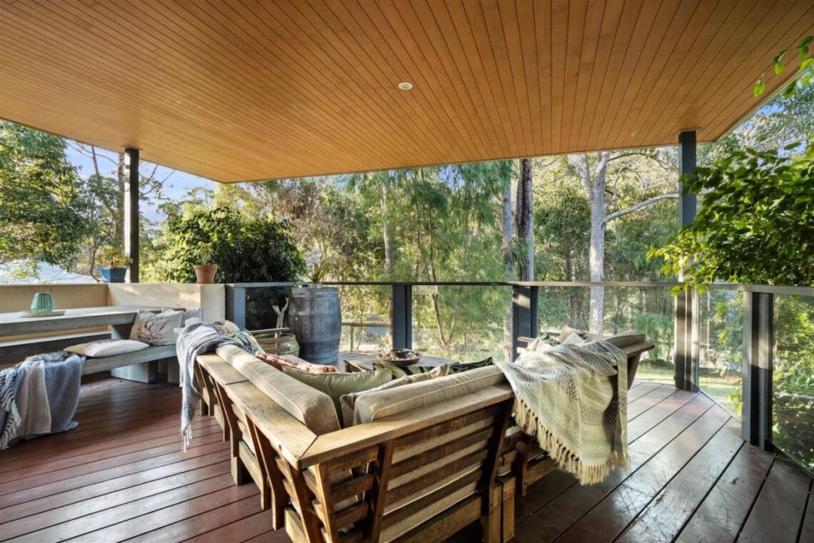 Balcony/Terrace, Seating area and Garden view