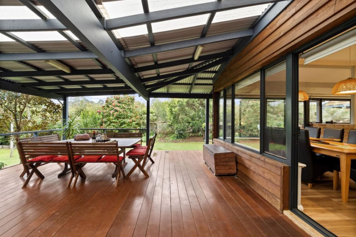 Balcony/Terrace, Seating area and Garden view