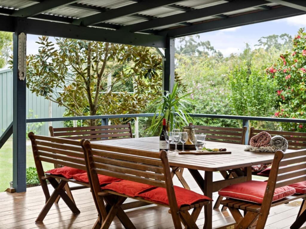 Balcony/Terrace, Seating area and Garden view