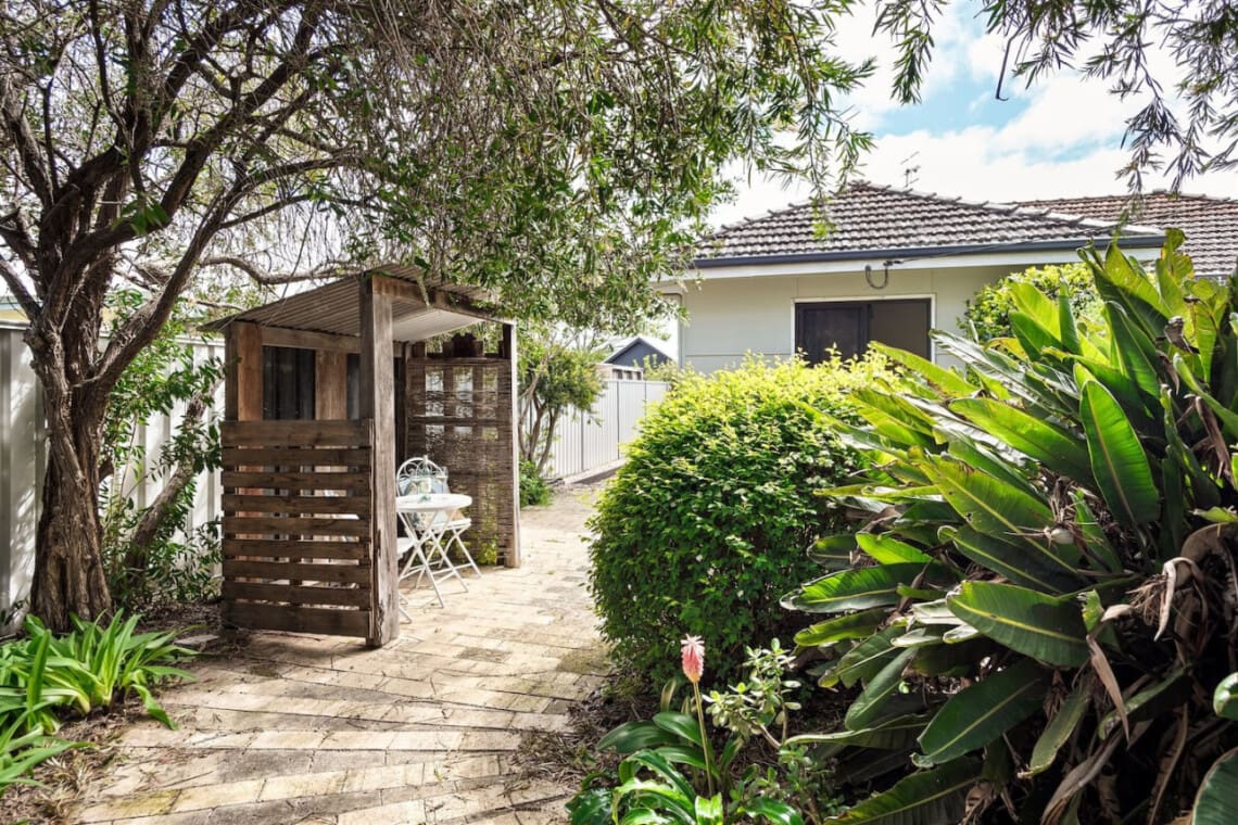Outdoor seating area and Garden