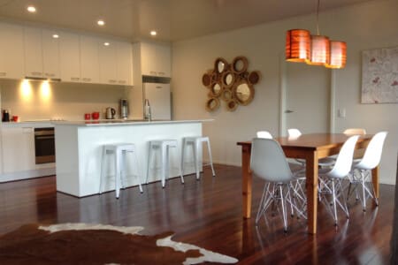 Kitchen and dining area
