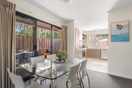 Dining Area, Fully equipped Kitchen & Outdoor Seating Area