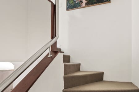 Stairs up to the second floor