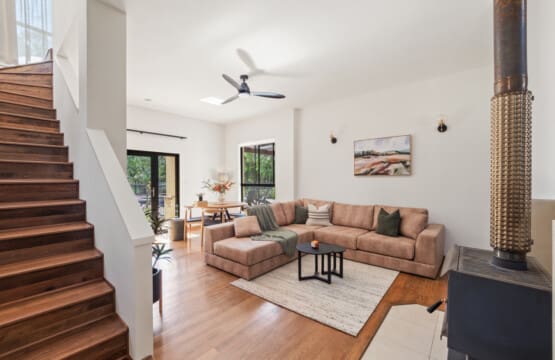 Stairs, Living & Dining Area