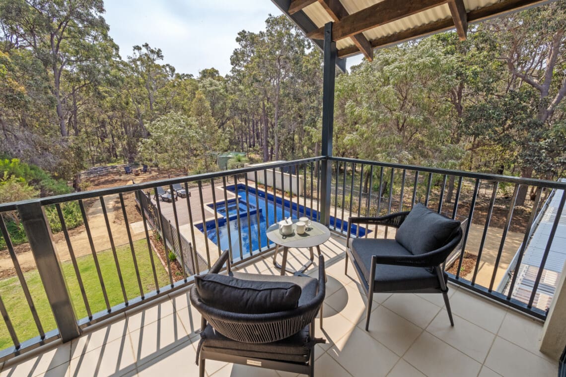 Bedroom 1 - 2nd floor Balcony & Seating Area